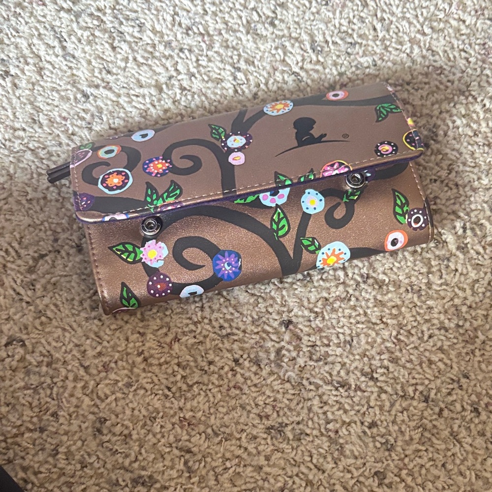 Floral Brown Women's Clutch